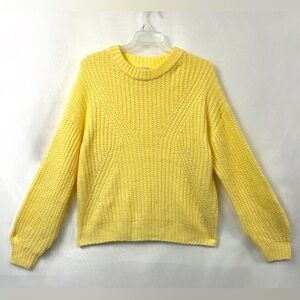A New Day Women’s Long Sleeve Yellow Casual Sweater / Large